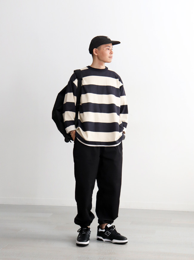 maillot(マイヨ)　Wide Border Long-Tee (ワイドボーダーロングTee) MAK-21222