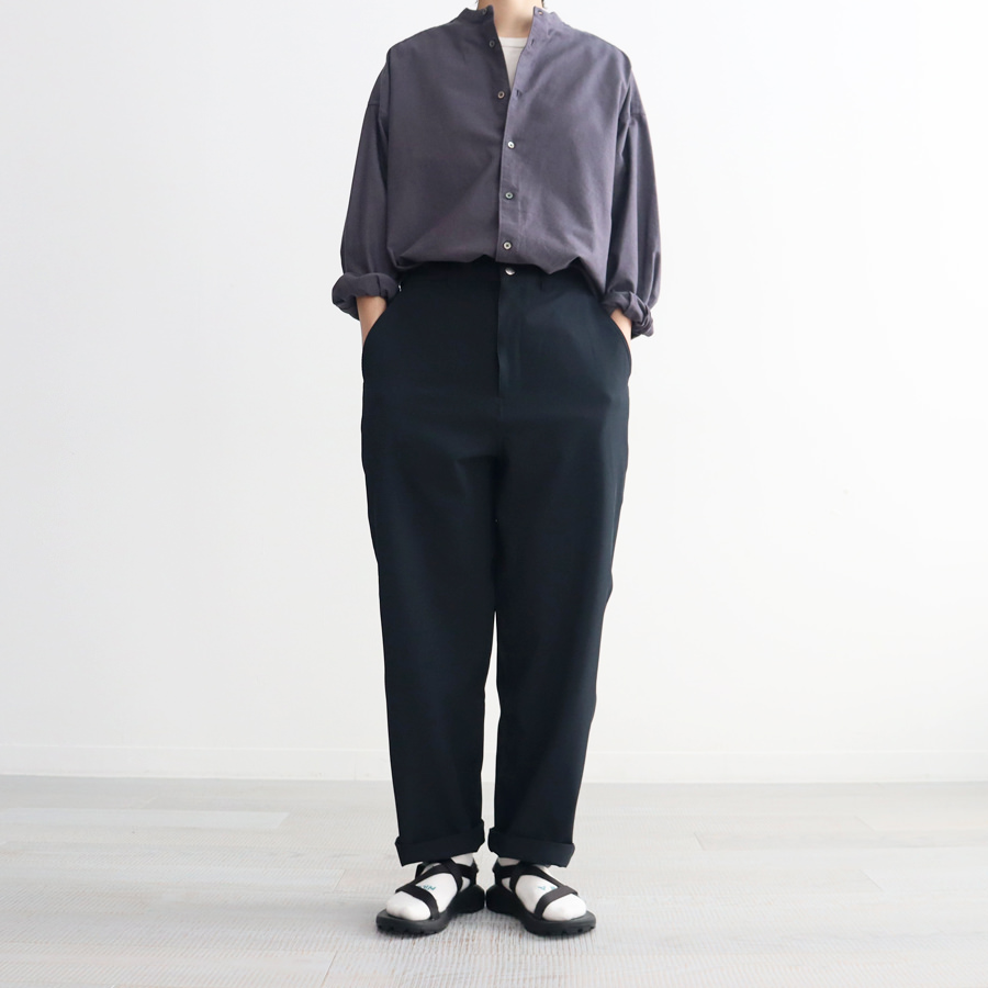 Graphpaper(グラフペーパー) Oxford Oversized Band Collar Shirt