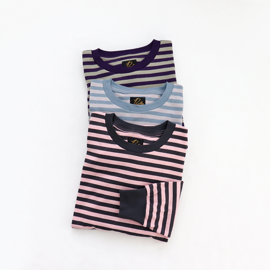 NEEDLES(ニードルズ) L/S Crew Neck Tee - Stripe Jersey