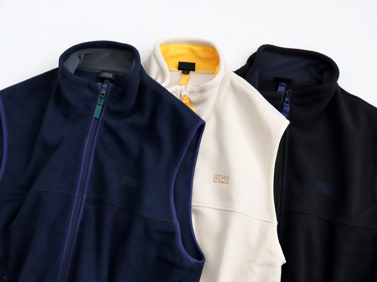 SEDAN ALL-PURPOSE (セダンオールパーパス) FLEECE FULL ZIP VEST