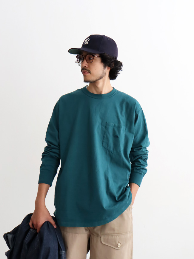 THE NORTH FACE PURPLE LABEL 7oz Long Sleeve Pocket Tee