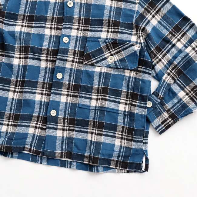 maillot (マイヨ)　Nel Check Shirt JK (ネルチェックシャツジャケット)　MAS-23259