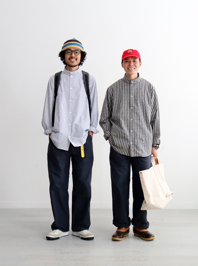 YAECA LIKE WEAR　US NAVY PANTS WIDE (23633) -ナイモノねだり