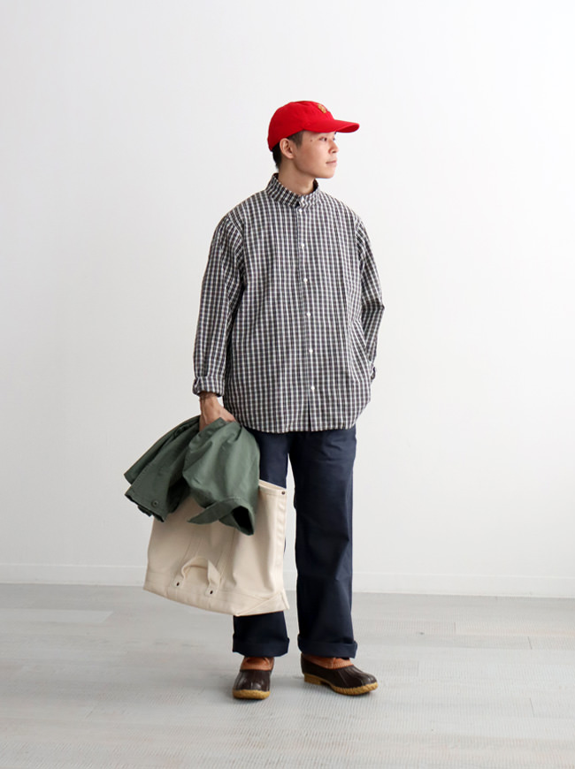 YAECA LIKE WEAR　US NAVY PANTS WIDE (23633) -ナイモノねだり