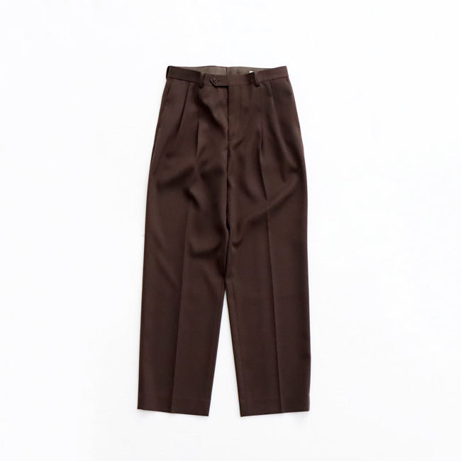 AURALEE オーラリー LIGHT WOOL MAX GABARDINE TWO-TUCK SLACKS