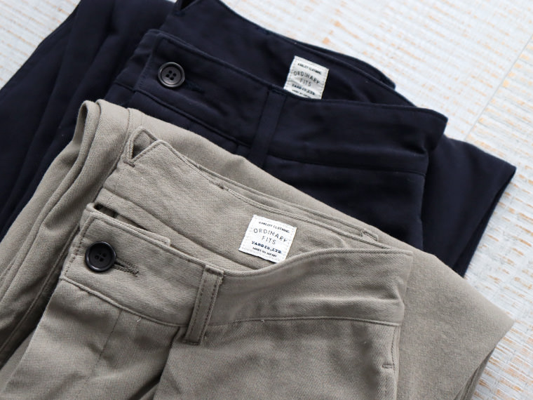 ORDINARY FITS　WIDE TUCK CHINO PANTS / OF-P012