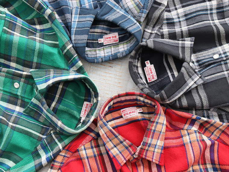 BIG MAC/ビッグマック FLANNEL SHIRT シャツ-