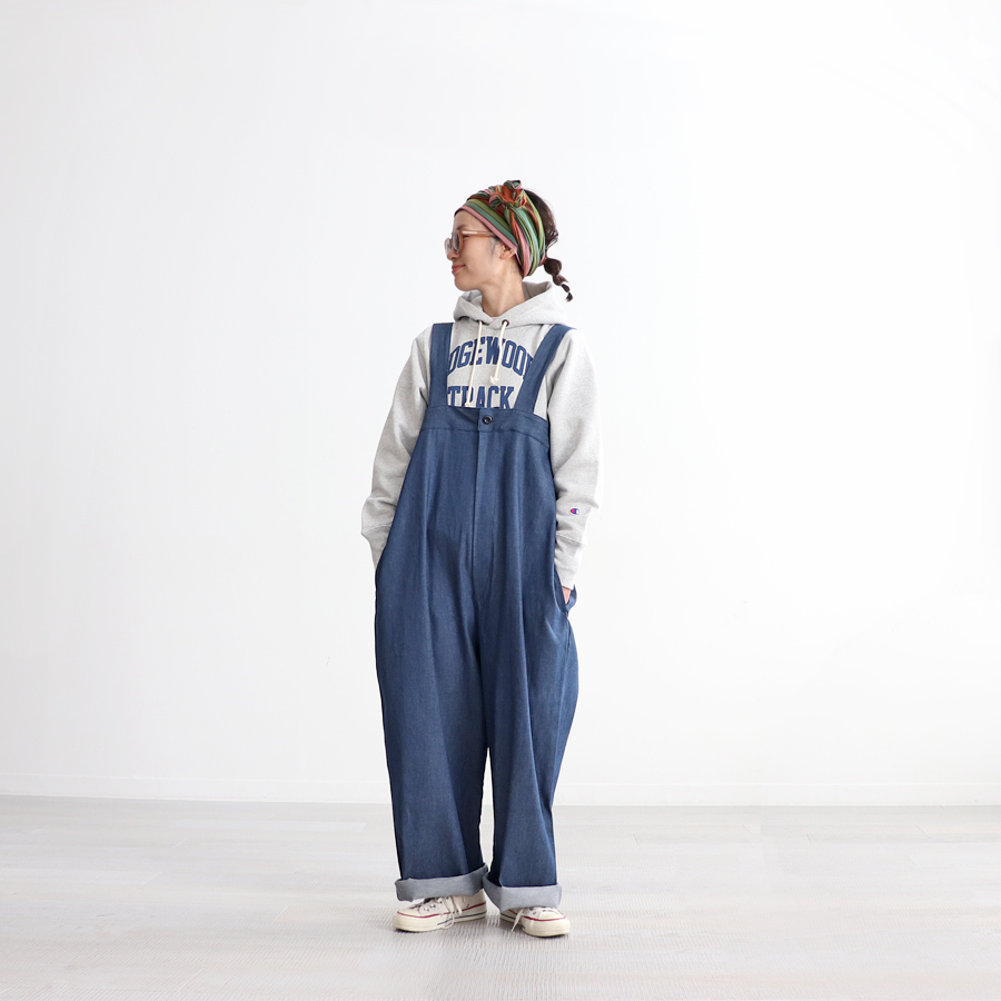 Yarmo (ヤーモ) High Rise Brace Trousers (サロペットパンツ）