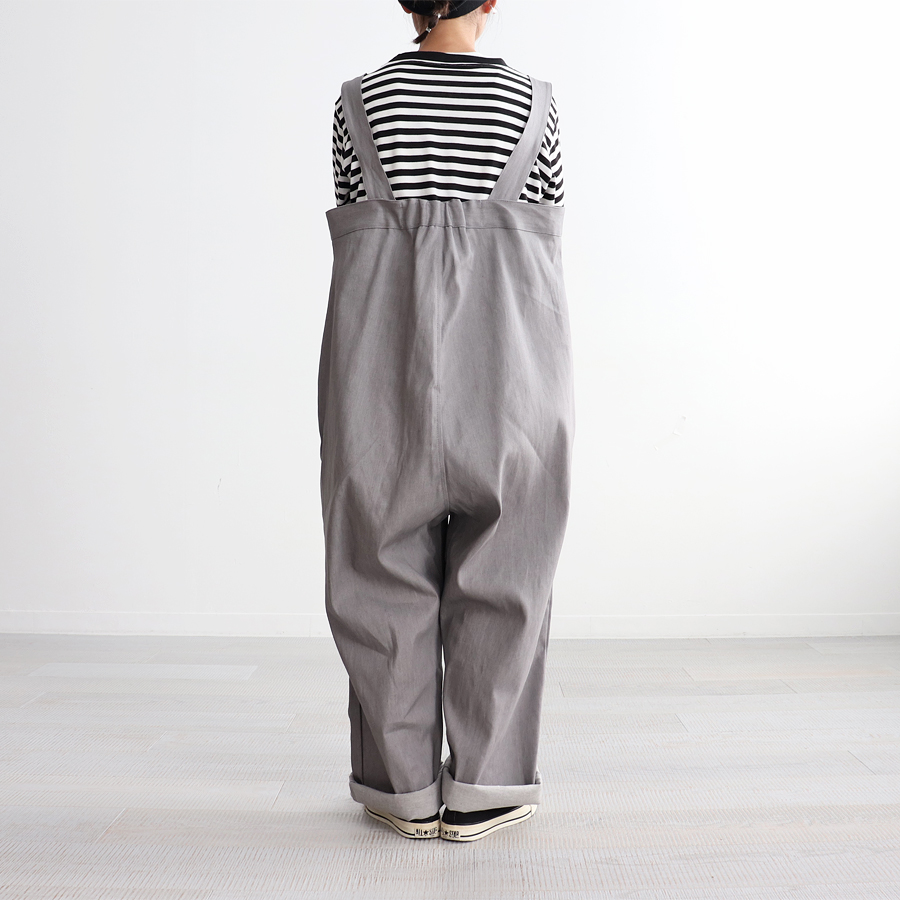 Yarmo (ヤーモ) High Rise Brace Trousers (サロペットパンツ）