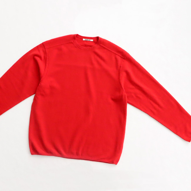 AURALEE オーラリー FELTED WOOL KNIT P/O