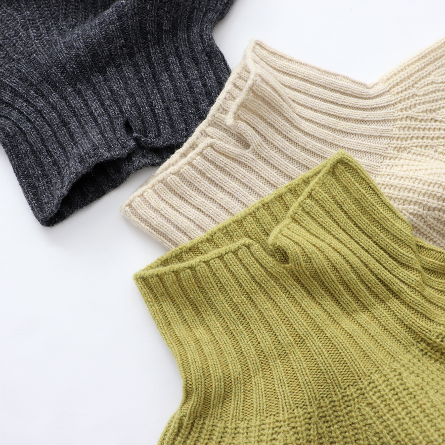 unfil (アンフィル) royal baby alpaca ribbed-knit turtleneck