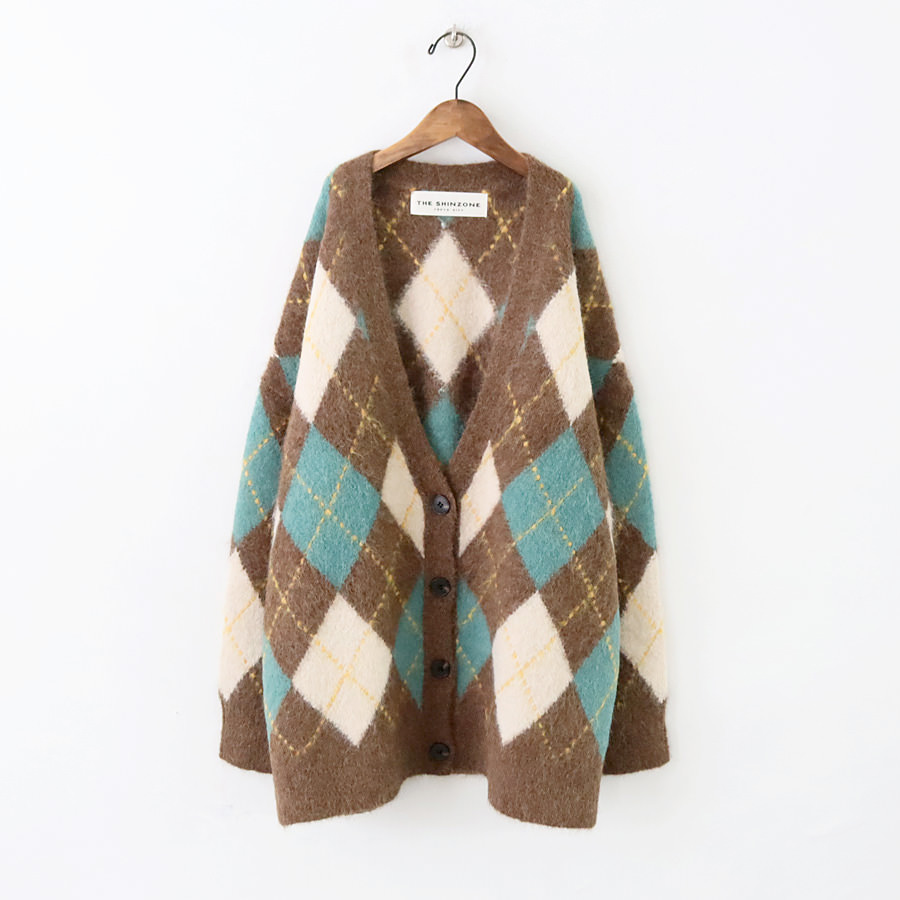 SHINZONE(シンゾーン)SHAGGY ARGYLE CARDIGAN