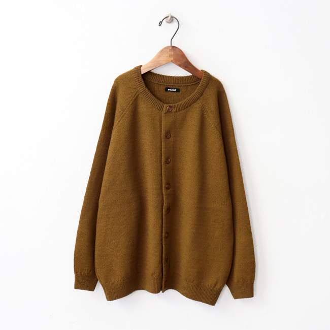 【30%OFF】maillot mature(マイヨマチュア)　Wool Raglan Crew Cardigan  (ウールラグランクルーカーディガン) MAK-21262