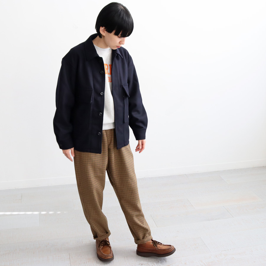 maillot mature(マイヨマチュア) Melton CPO Jacket (メルトンCPO