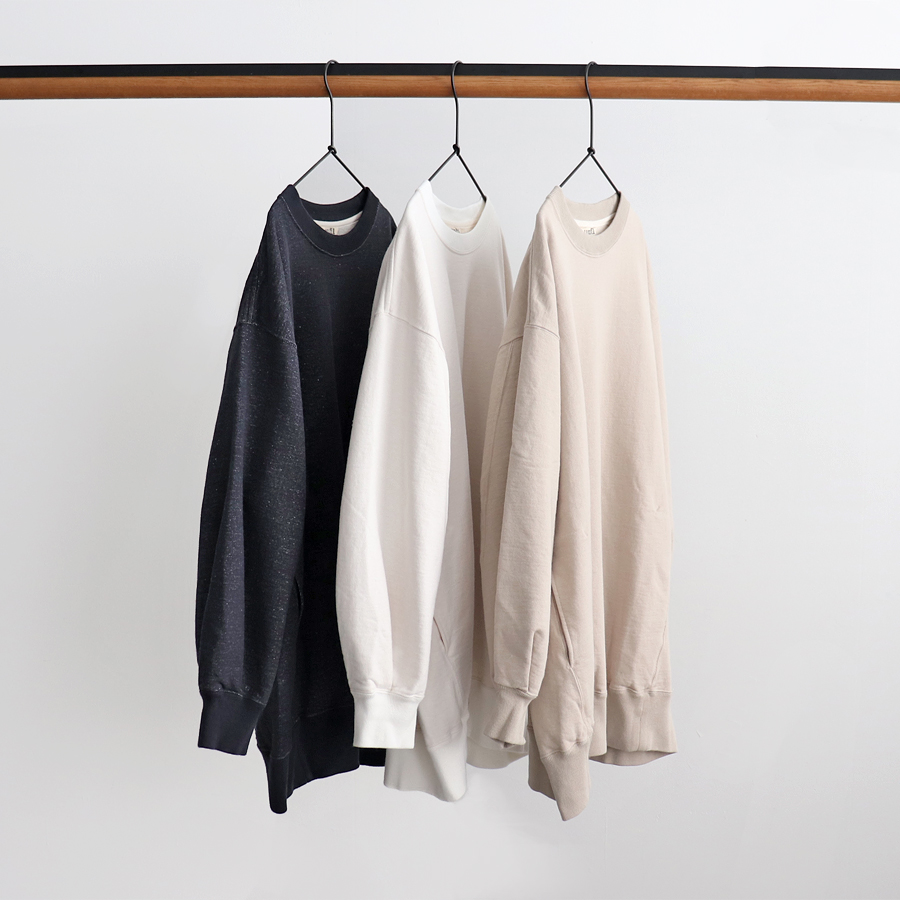 unfil (アンフィル) vintage cotton fleece oversized sweatshirt (裏起毛 ...
