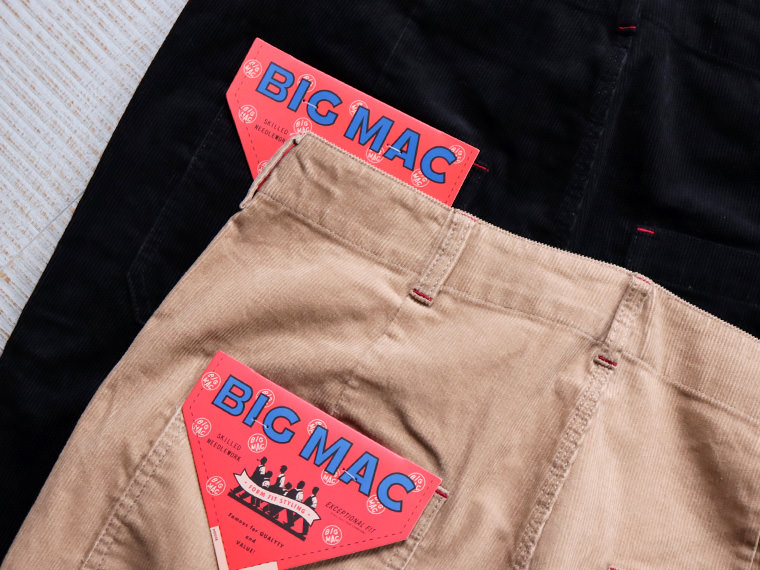 BIG MAC　CORDUROY CROPPED BAKER PANTS