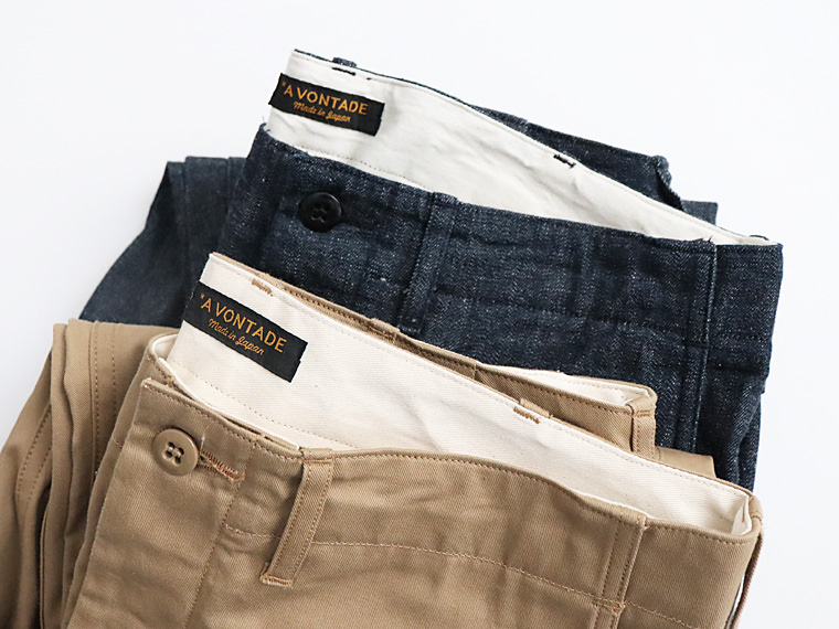 A Vontade（アボンタージ） Classic Chino Trousers -Selvdge Twill ...