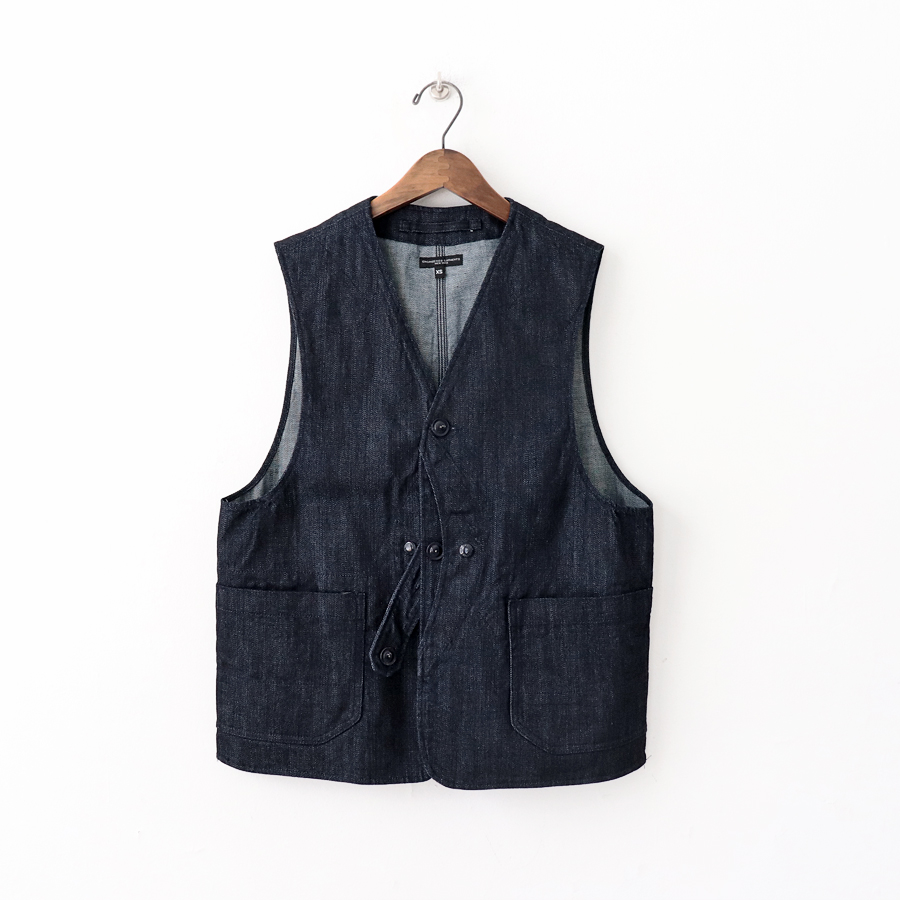 エンジニアードガーメンツ UPLAND VEST DENIM - トップス