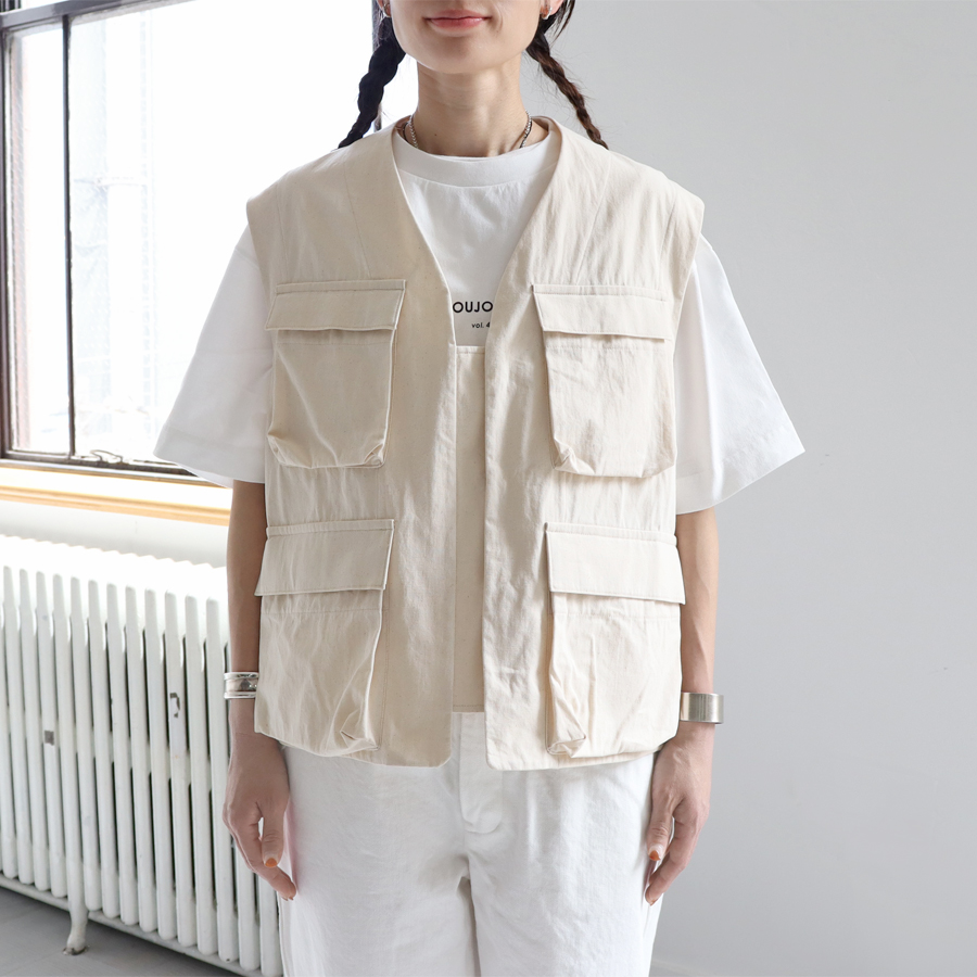 TOUJOURS (トゥジュー)　Fisherman Vest (フィッシャーマンベスト)