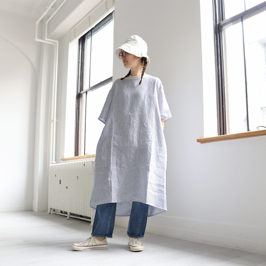 ≪Special Order≫ maillot (マイヨ) G/S Linen Back Tuck Half