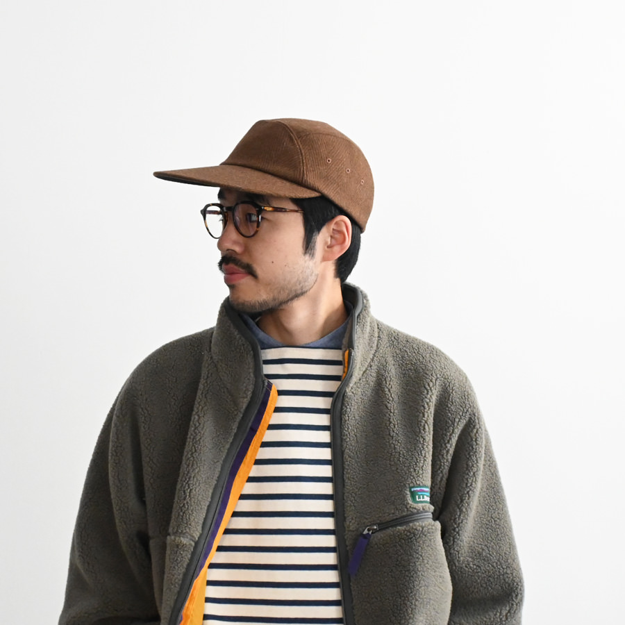 NOROLL (ノーロール)　HONK HERRINGBONE TWEED CAP/ブラウン