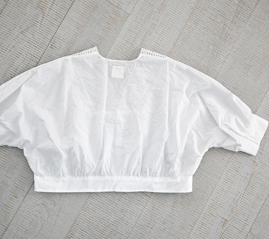 TOUJOURS トゥジュー レース ボレロ セーラーカラー TOUJOURS (トゥジュー) Lace Bolero Shirt (レースボレロシャツ)