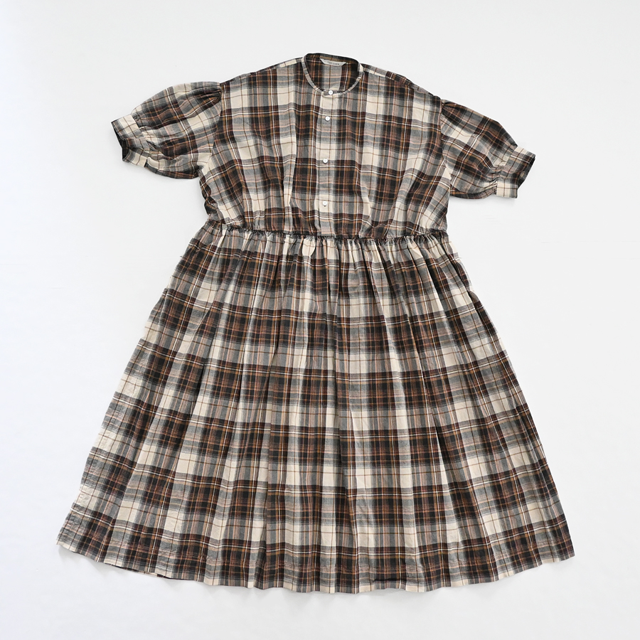 TOUJOURS (トゥジュー) Half Sleeve Classic Gathered Dress