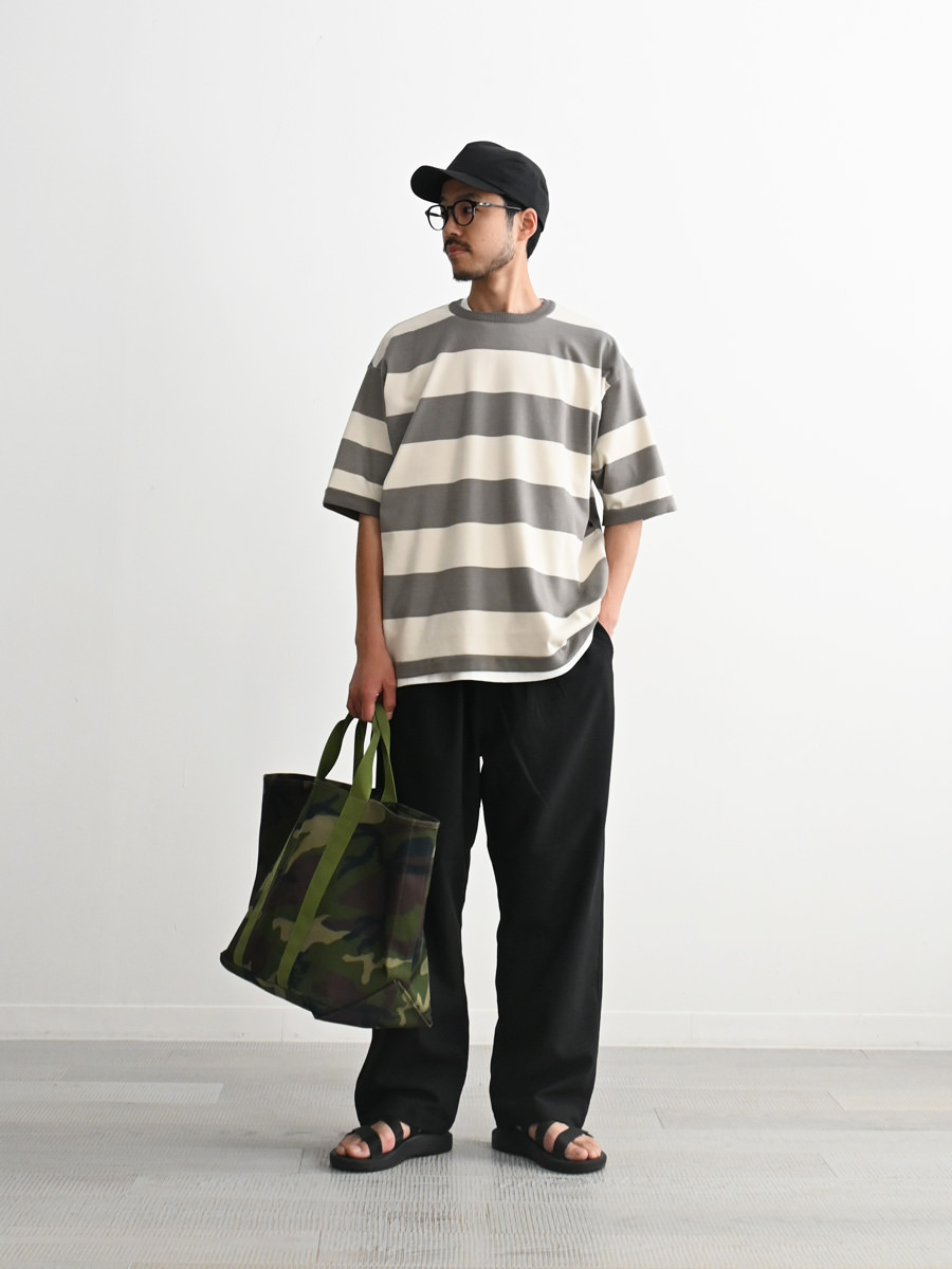 maillot (マイヨ) Wide Border Half Sleeve-Tee (ワイドボーダー