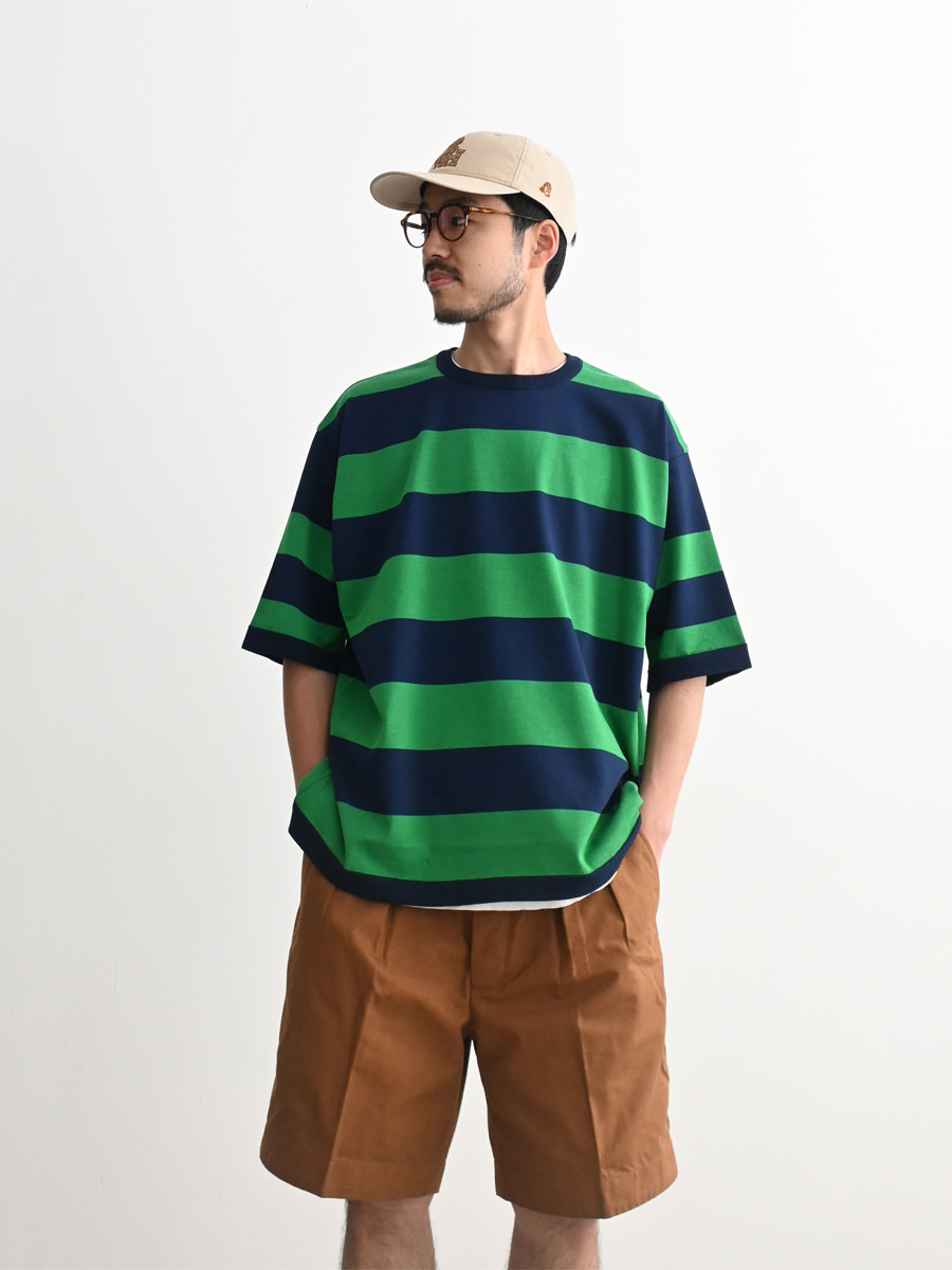 maillot (マイヨ) Wide Border Half Sleeve-Tee (ワイドボーダー
