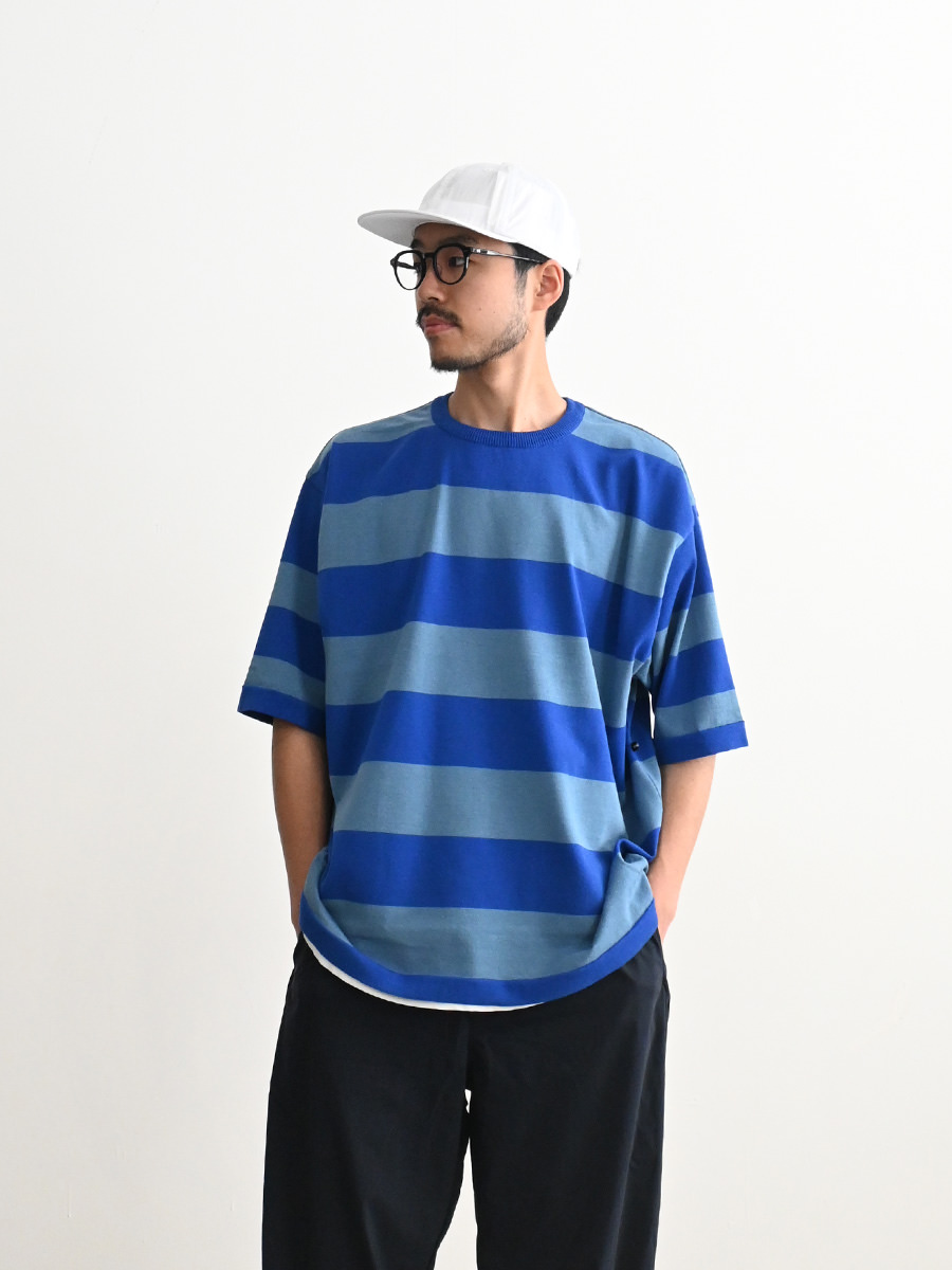 maillot (マイヨ) Wide Border Half Sleeve-Tee (ワイドボーダー