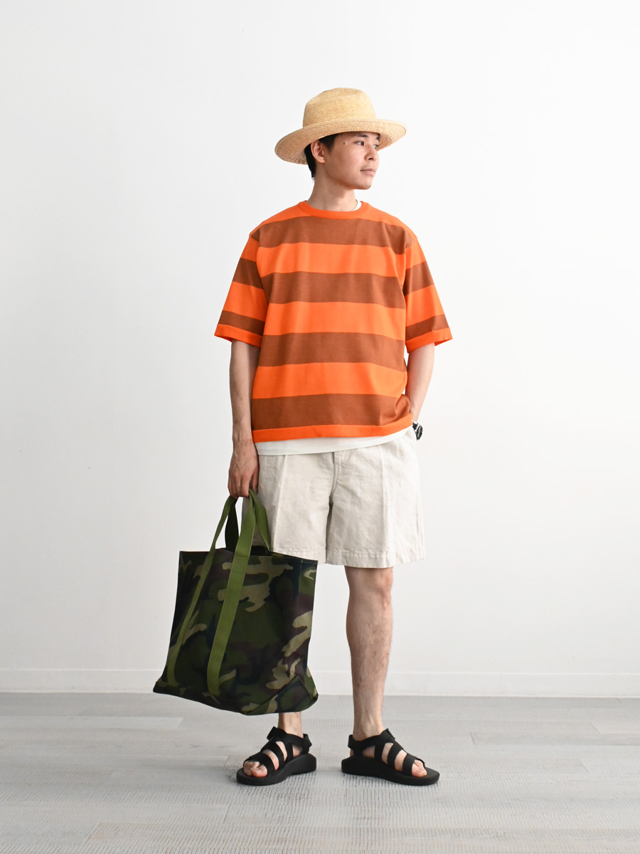 maillot (マイヨ) Wide Border Half Sleeve-Tee (ワイドボーダー