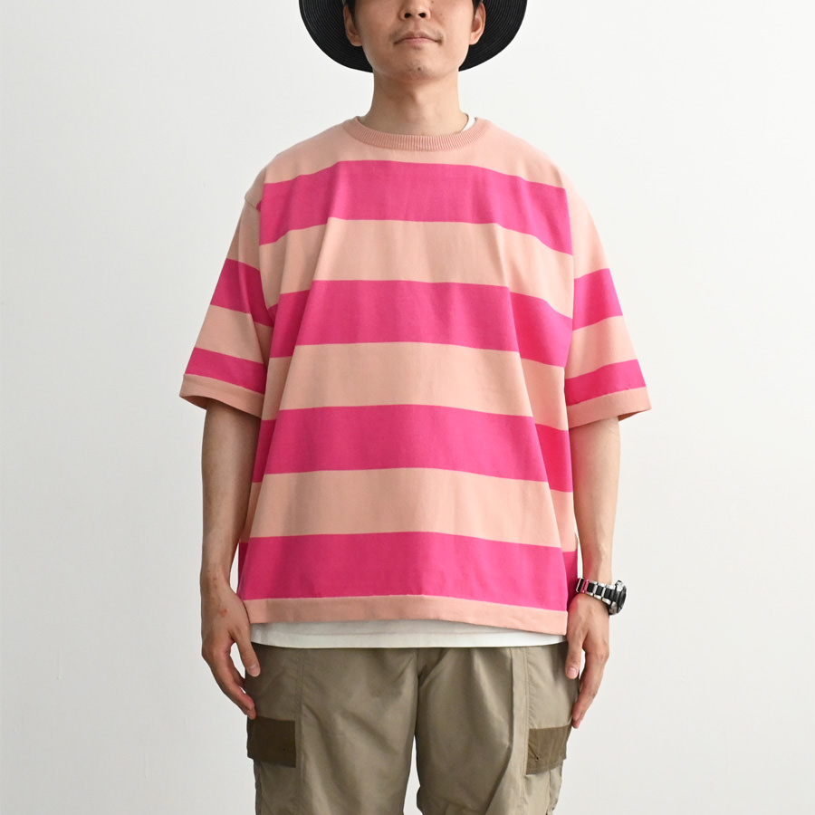 maillot (マイヨ) Wide Border Half Sleeve-Tee (ワイドボーダー