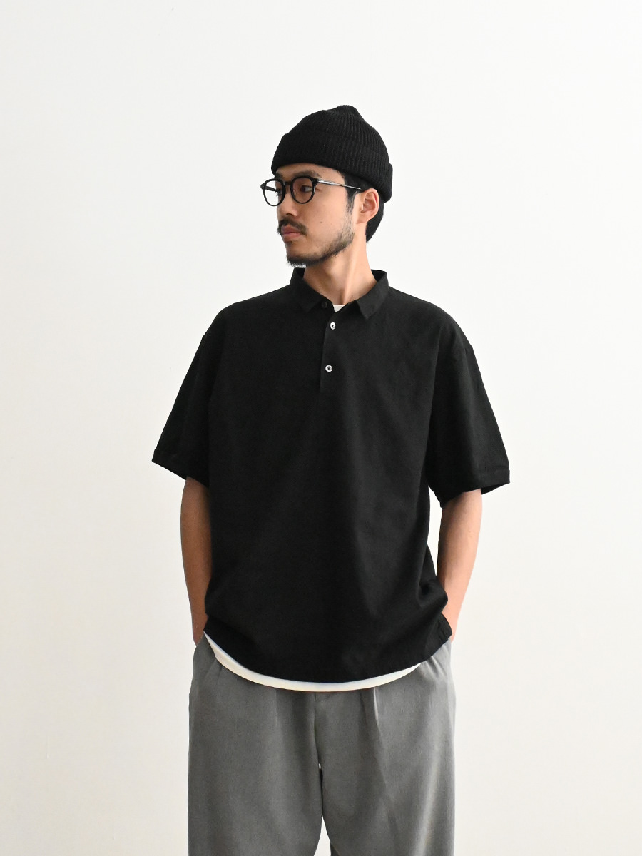 maillot Linen Rich Polo Shirt-Tee (リネンリッチポロシャツTee