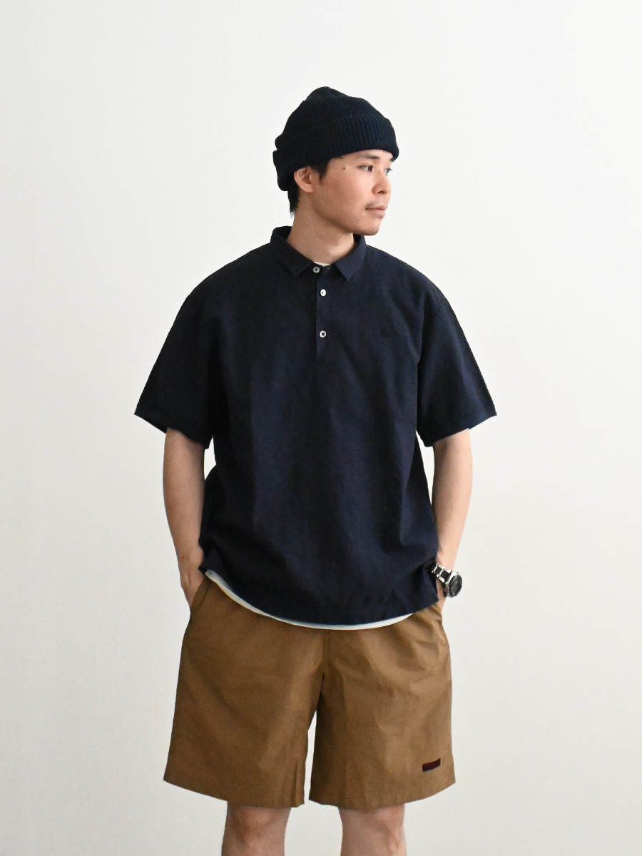 maillot Linen Rich Polo Shirt-Tee (リネンリッチポロシャツTee