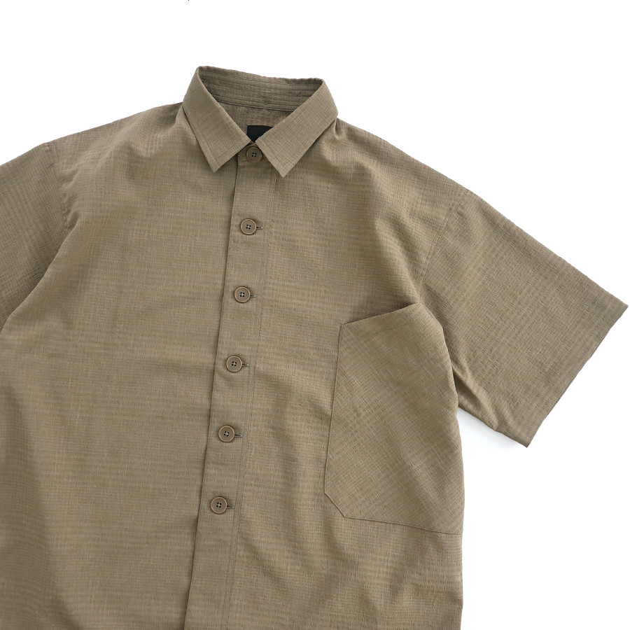 maillot (マイヨ) Shadow Check S/S Big Shirt (シャドウ
