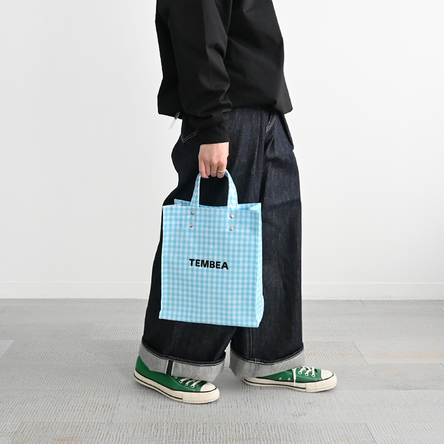 TEMBEA(テンベア) PAPER TOTE SMALL GINGHAM