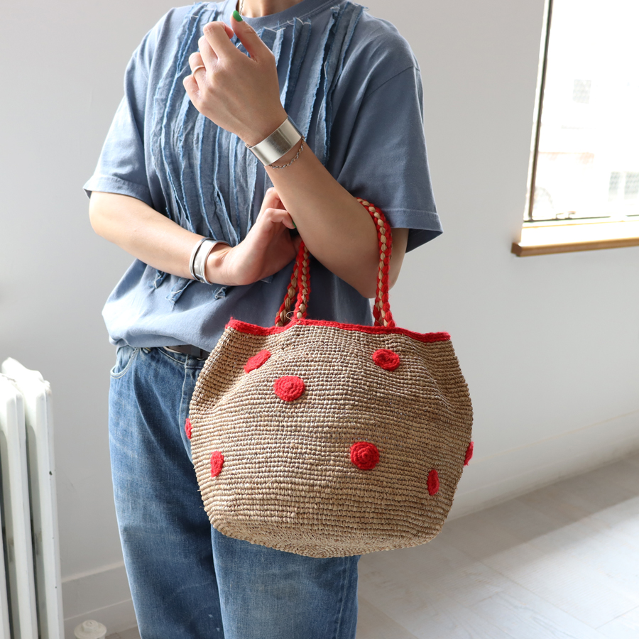 NOROノロ 【美品】SACHET BRISTOL ラフィアバッグ - メルカリ