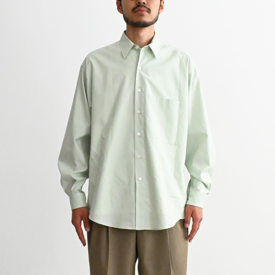 オーラリー紙タグ付き⭐️WASHED FINX TWILL BOX SHIRTS④ 2025年最新