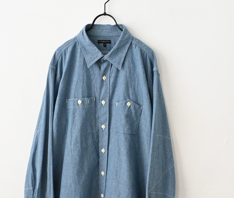 ENGINEERED GARMENTS シャンブレーシャツ M　アメリカ製 Engineered Garments シャンブレーシャツ ワークシャツ
