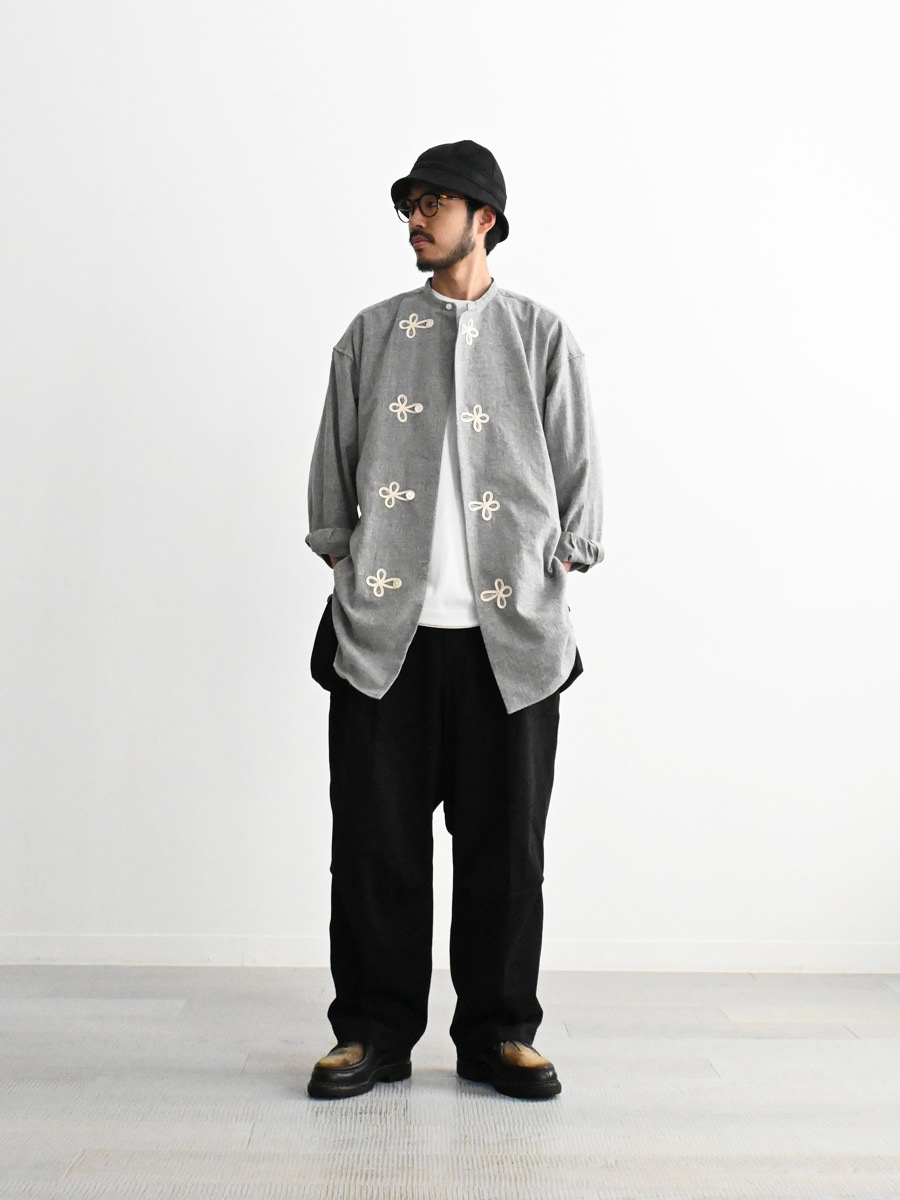 HAVERSACK (ハバーサック) 杢糸ビエラ スリーピングシャツ