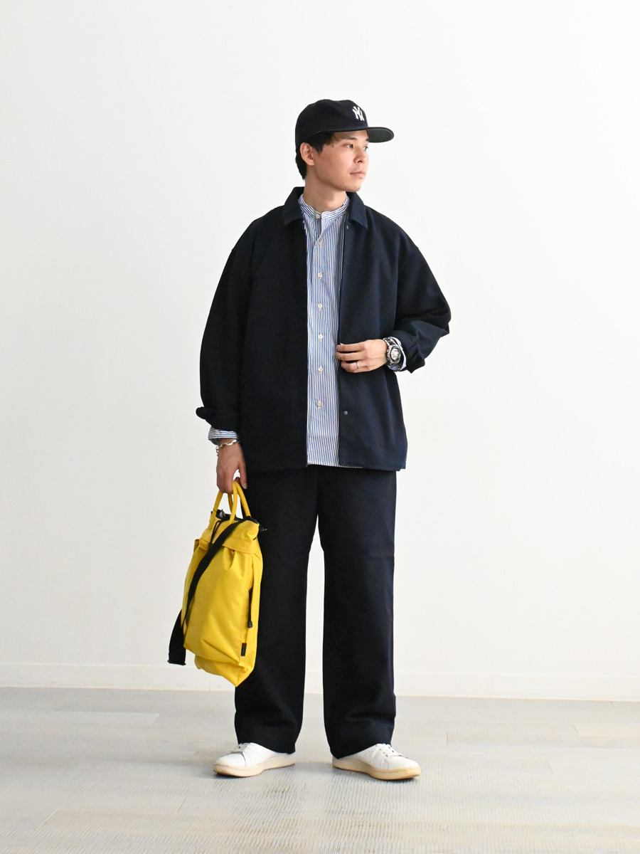 ヤエカ YAECA コンフォートシャツワイド S YAECA コンフォートシャツワイドスクエア 半袖 NAVY 〔メンズ