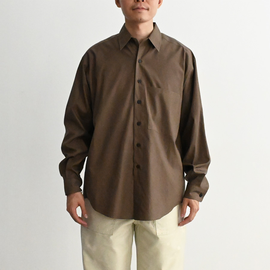 AURALEE (オーラリー) WASHED FINX TWILL BIG SHIRT