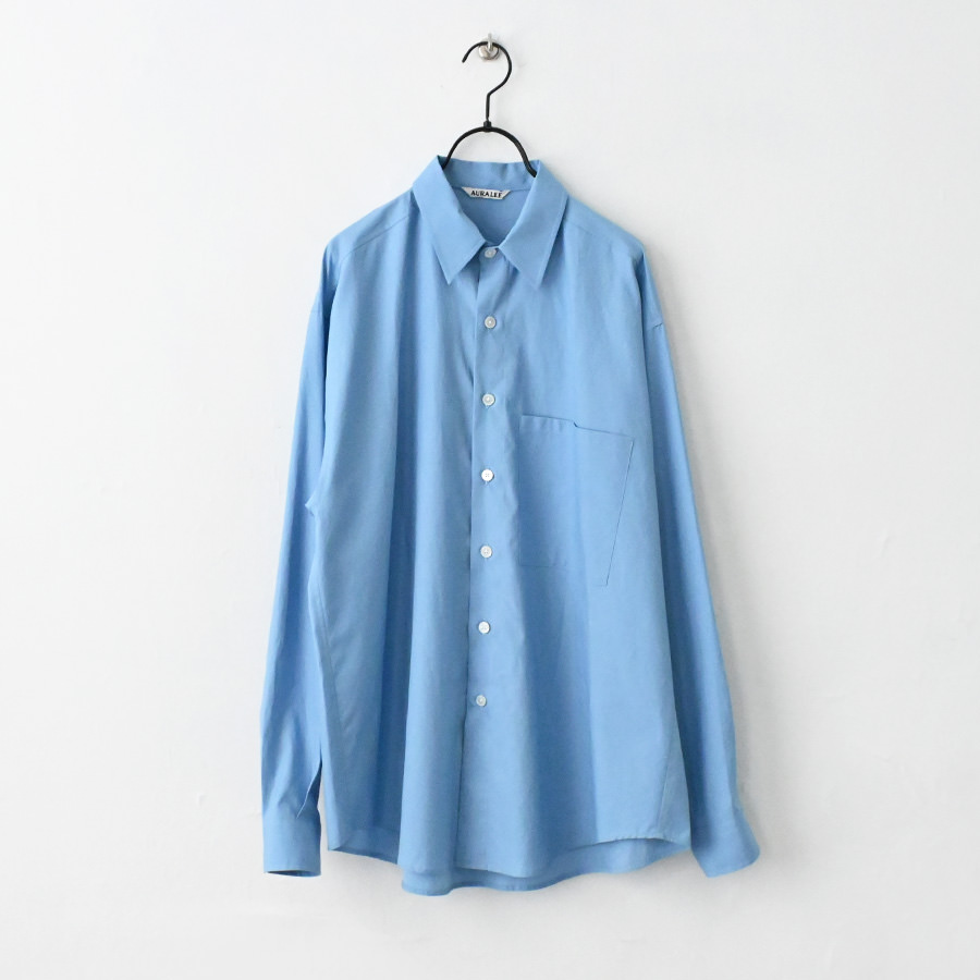 AURALEE (オーラリー) WASHED FINX TWILL BIG SHIRT
