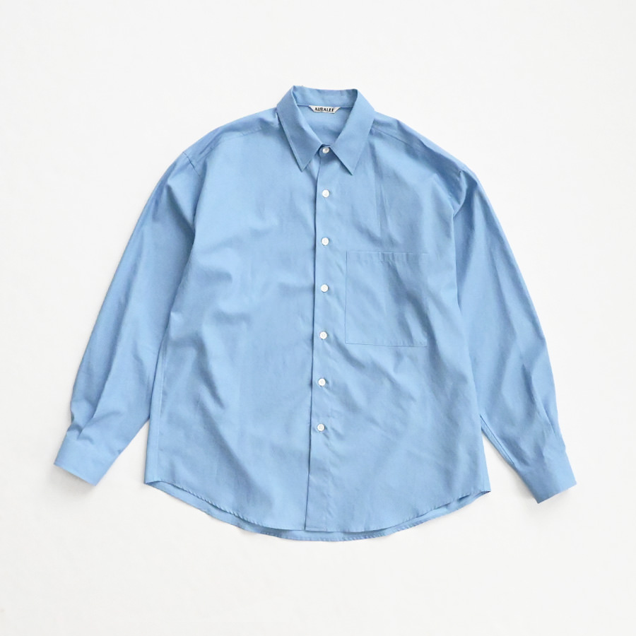 AURALEE (オーラリー) WASHED FINX TWILL BIG SHIRT