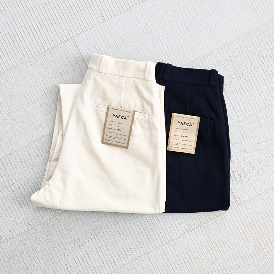 YAECA パンツ YAECA チノ タックストレートパンツ (65635)