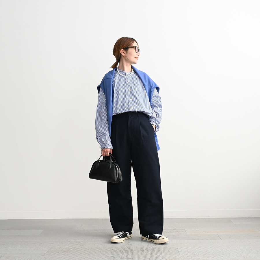 YAECA チノ タックストレートパンツ (65635)