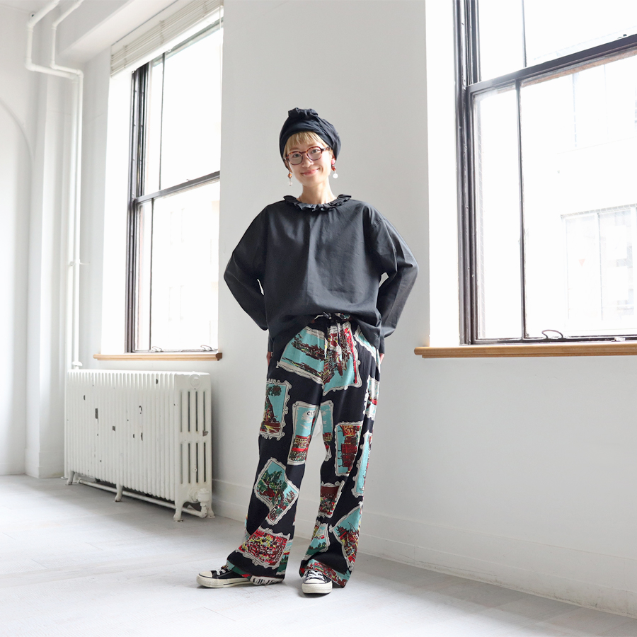 mizuiroind 25AW フリルカラープルオーバーシャツ mizuiro ind フリル