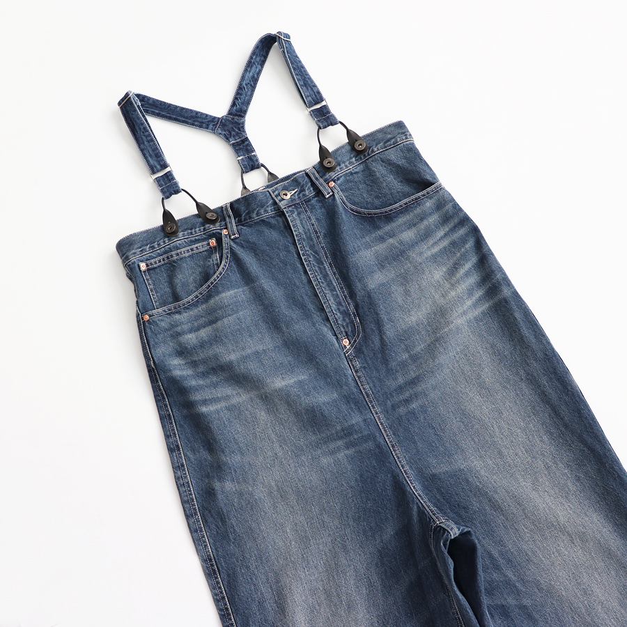 RhodolirioN (ロドリリオン)5ポケットサスペンダーデニムパンツ) RHODOLIRION/ロドリリオン 5POCKETS SUSPENDER PANT DENIM