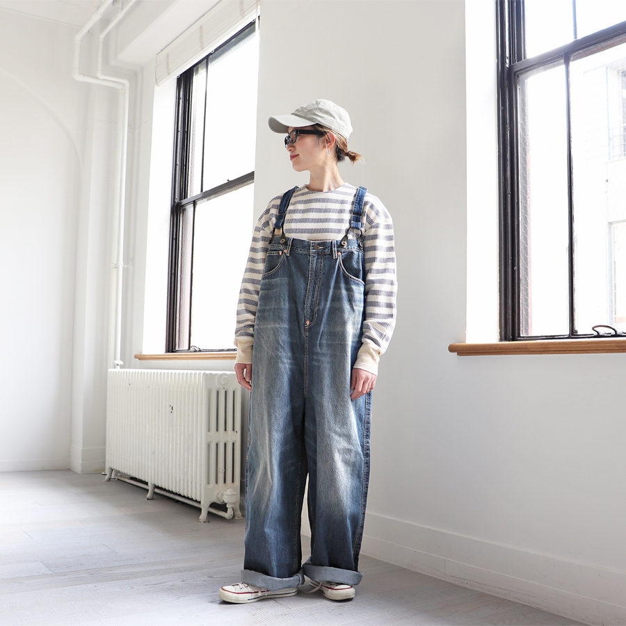 RHODOLIRION (ロドリリオン) 5Pockets Suspender Pant - Denim