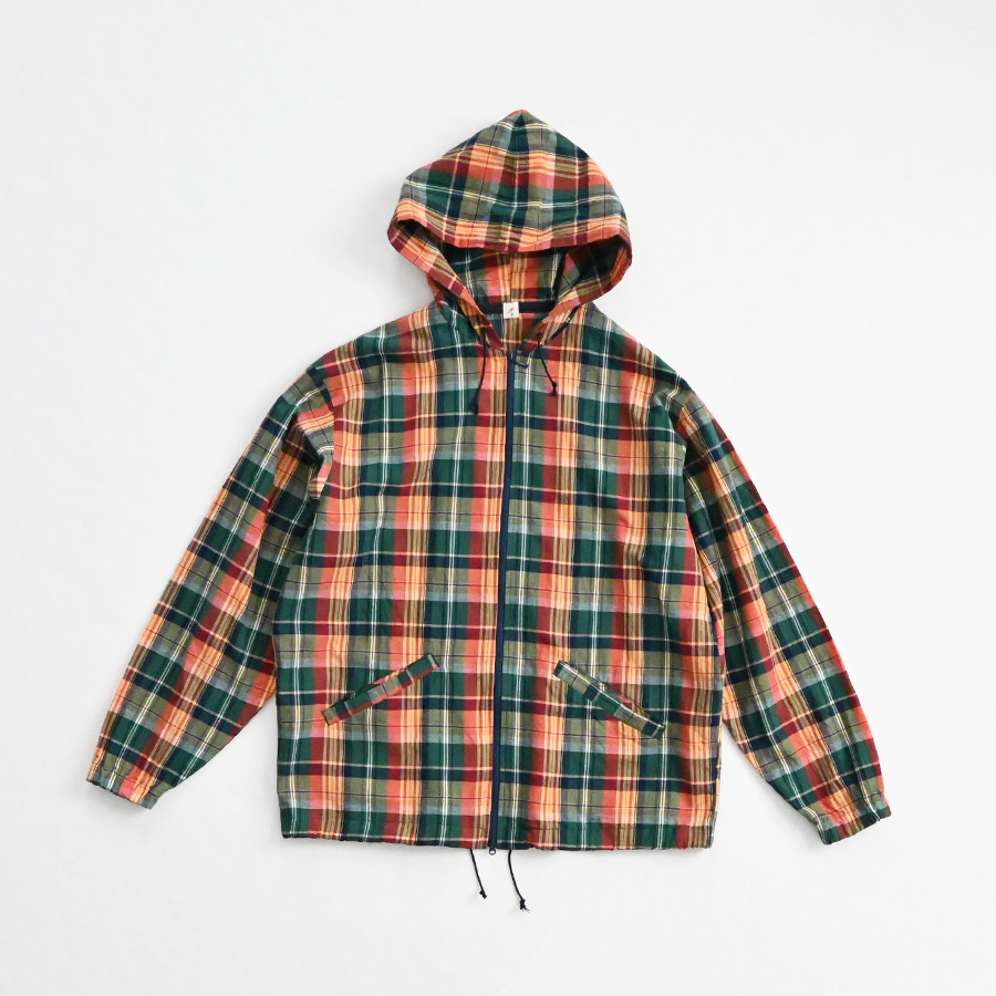 ill (イル) マドラスチェック ジップ フーディー
